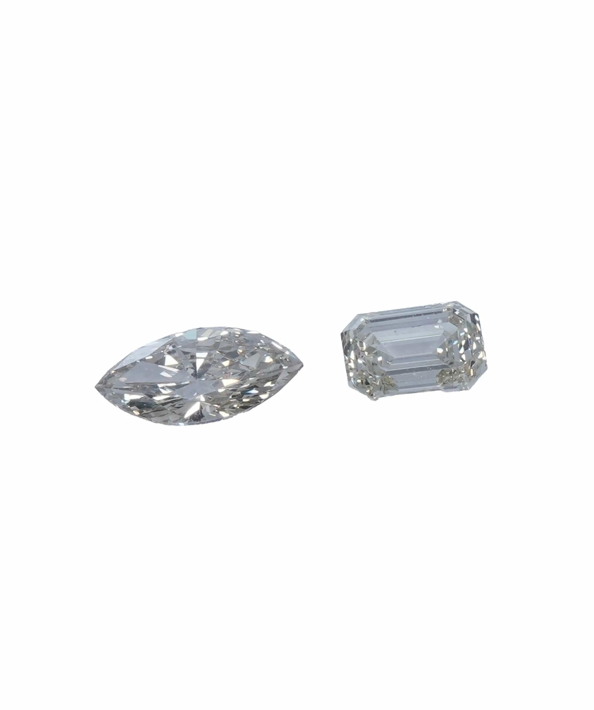 0.58 ct MARQUISE & EMERALD NATURAL FANCY GREY DIAMOND SET OF 2 ANL-S20-34