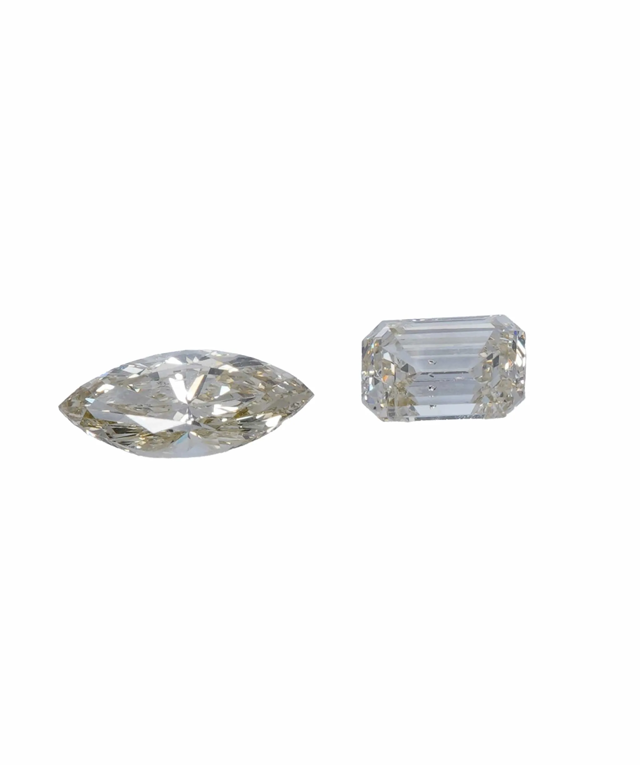 0.67 ct MARQUISE & EMERALD NATURAL FANCY CHAMPAGNE DIAMOND SET OF 2 ANL-S20-25