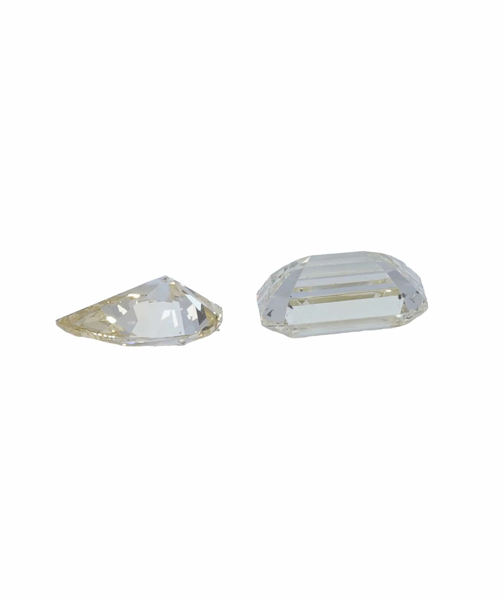 0.68 ct PEAR & EMERALD NATURAL YELLOW DIAMOND SET OF 2 ANL-S20-10