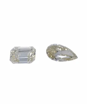 0.82 ct PEAR & EMERALD NATURAL ORANGE DIAMOND SET OF 2 ANL-S20-13
