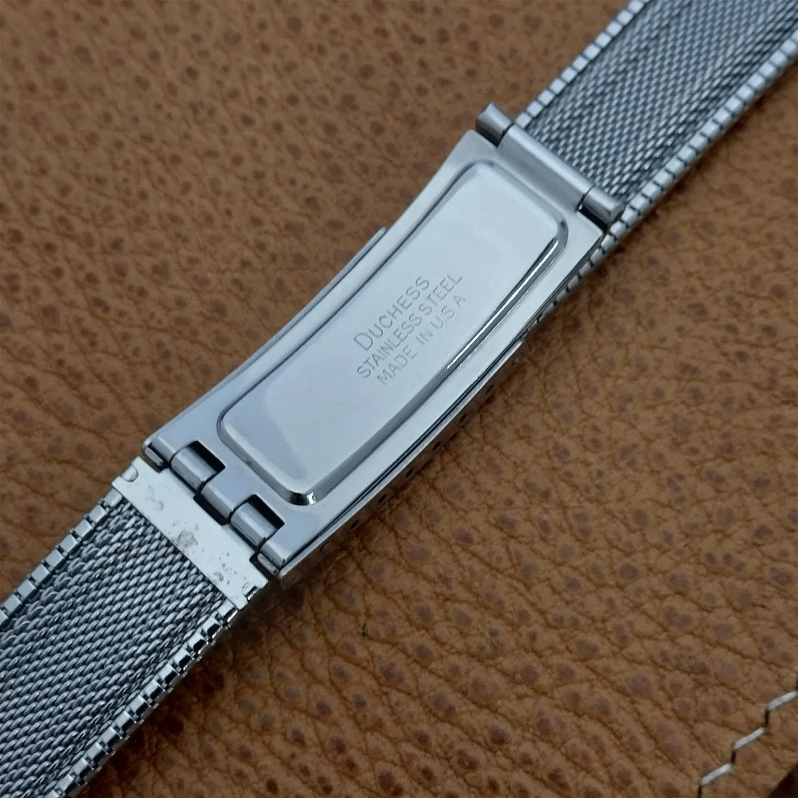 17.2mm Classic Duchess USA Stainless Steel nos 1960s Vintage Watch Band 11/16"
