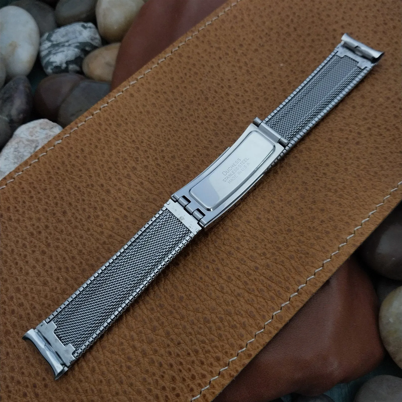17.2mm Classic Duchess USA Stainless Steel nos 1960s Vintage Watch Band 11/16"