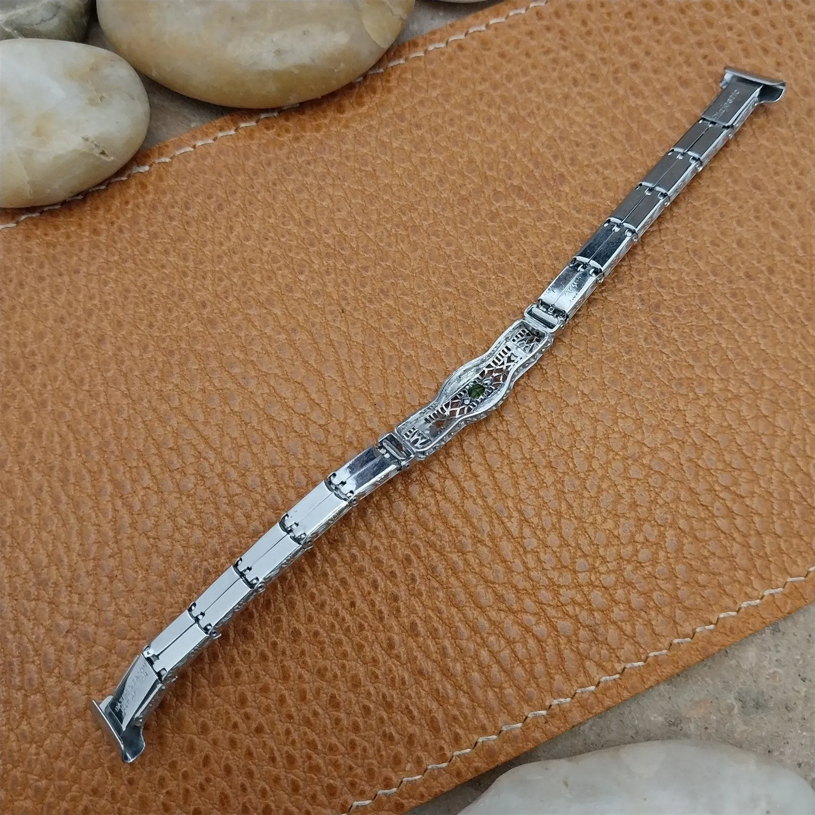1920s 11mm White Gold-Filled Bates & Bacon Ladies Unused Antique Watch Band