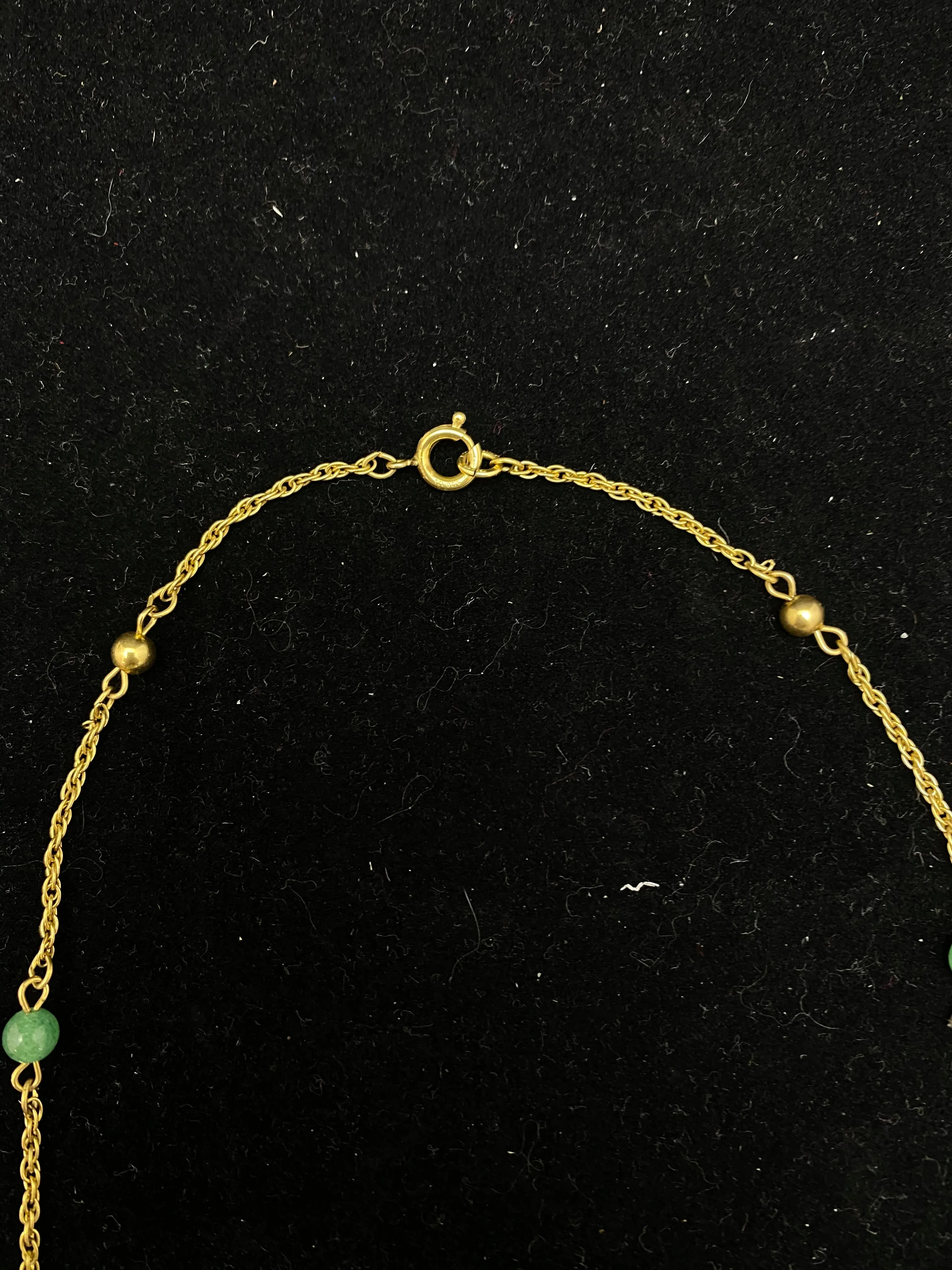 1930’s Antique GT Jade style Bead Necklace $1.5K Appraisal Value w/ CoA!