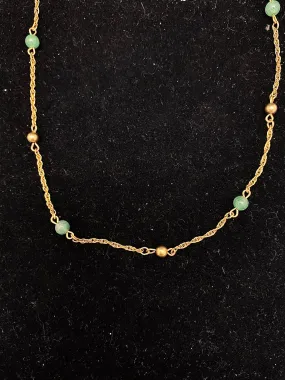 1930’s Antique GT Jade style Bead Necklace $1.5K Appraisal Value w/ CoA!
