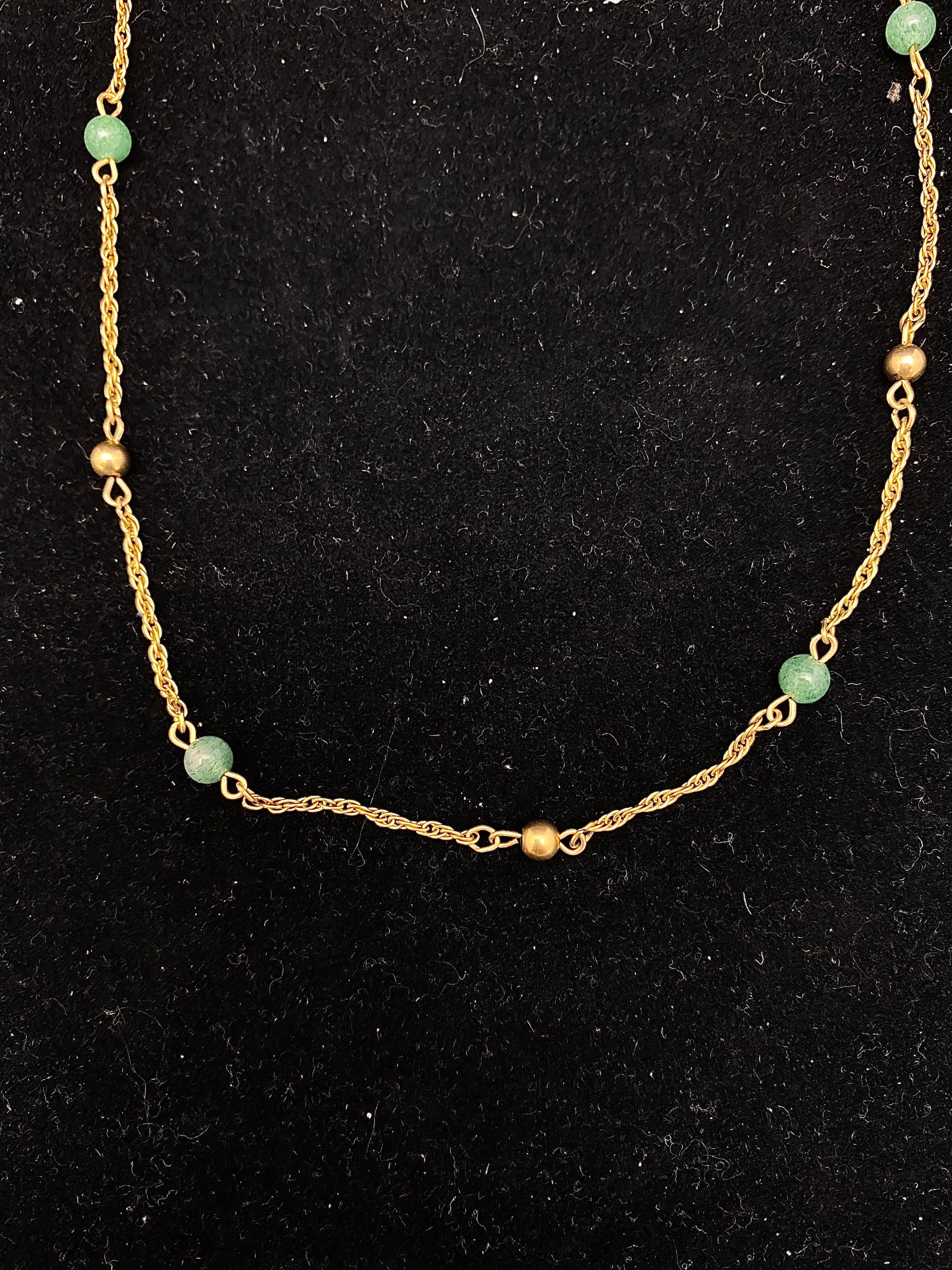 1930’s Antique GT Jade style Bead Necklace $1.5K Appraisal Value w/ CoA!
