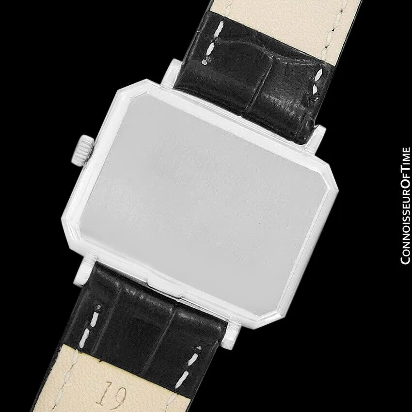 1973 Omega De Ville Mens Midsize "Emerald" Modern Watch By Andrew Grima - Stainless Steel