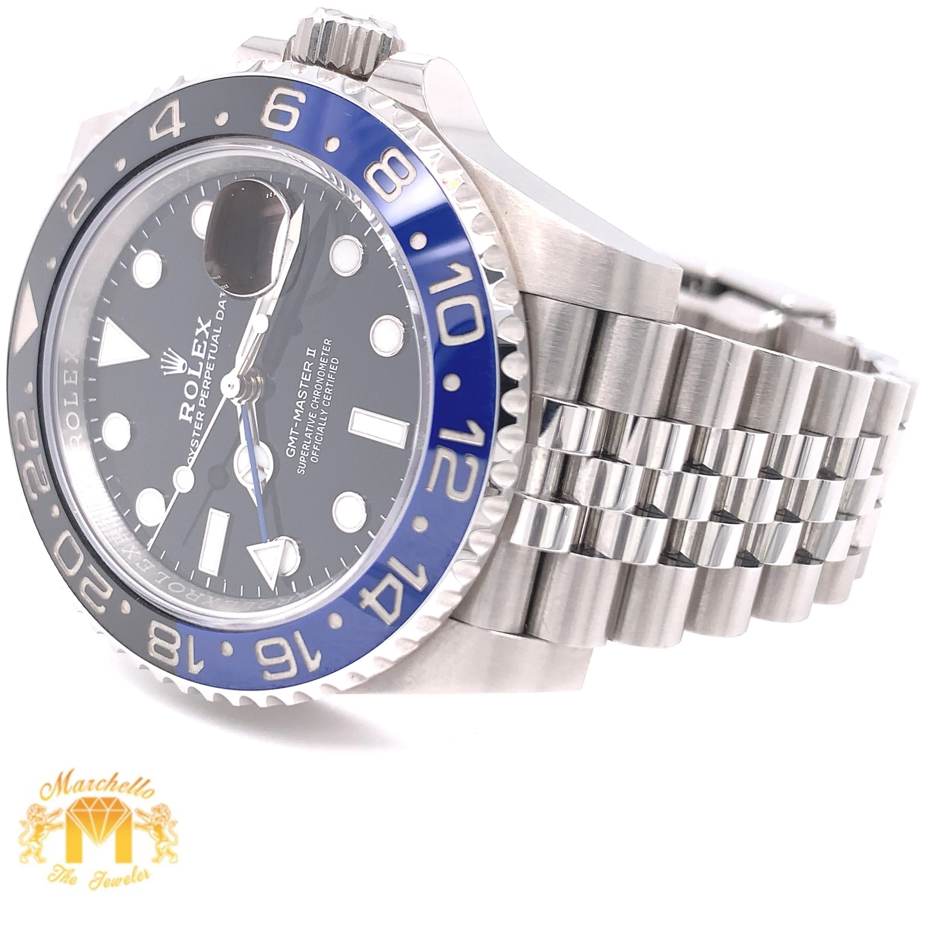 2021 Rolex GMT Master 2 'Batman' Watch with Jubilee Bracelet (40 mm, never worn, papers)