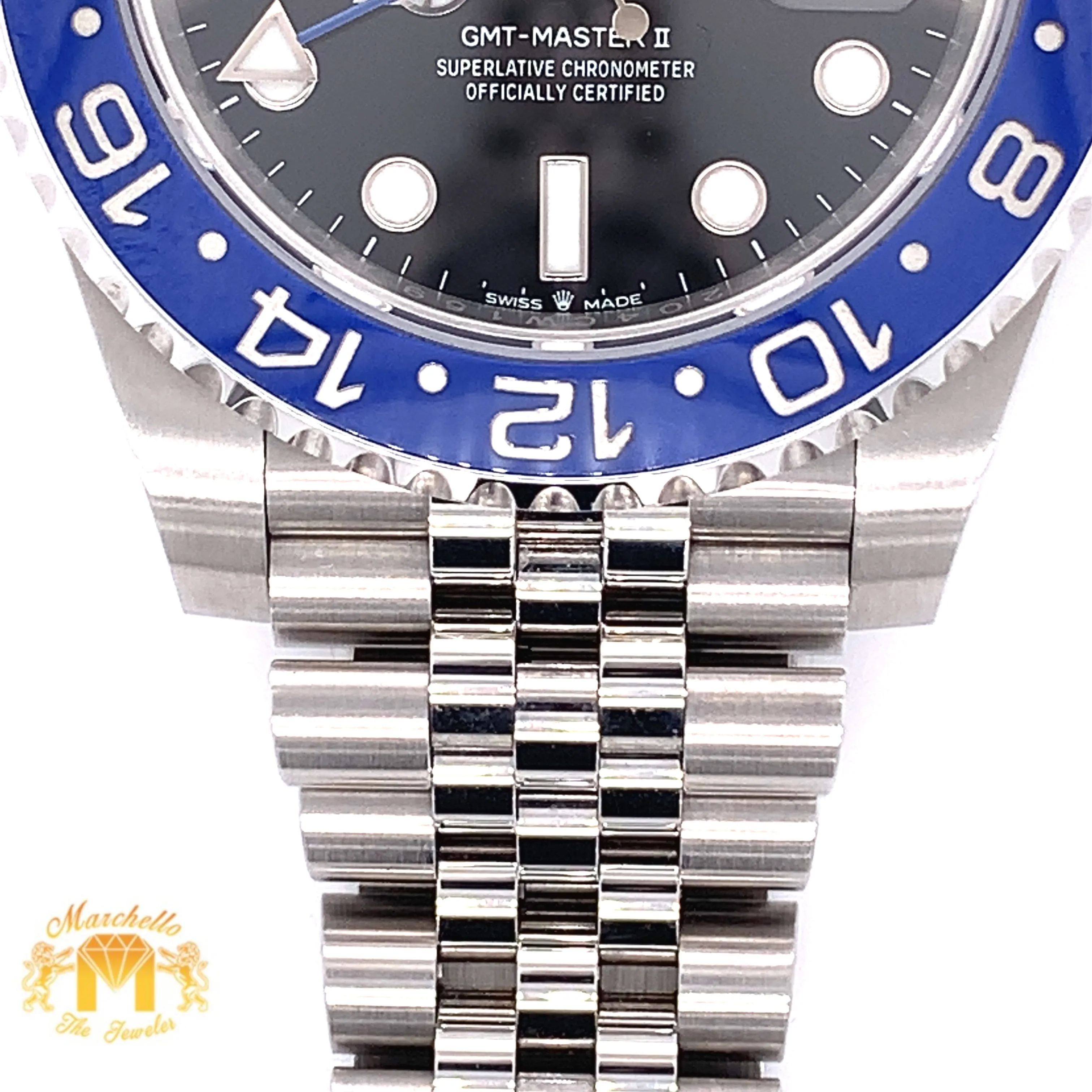 2021 Rolex GMT Master 2 'Batman' Watch with Jubilee Bracelet (40 mm, never worn, papers)