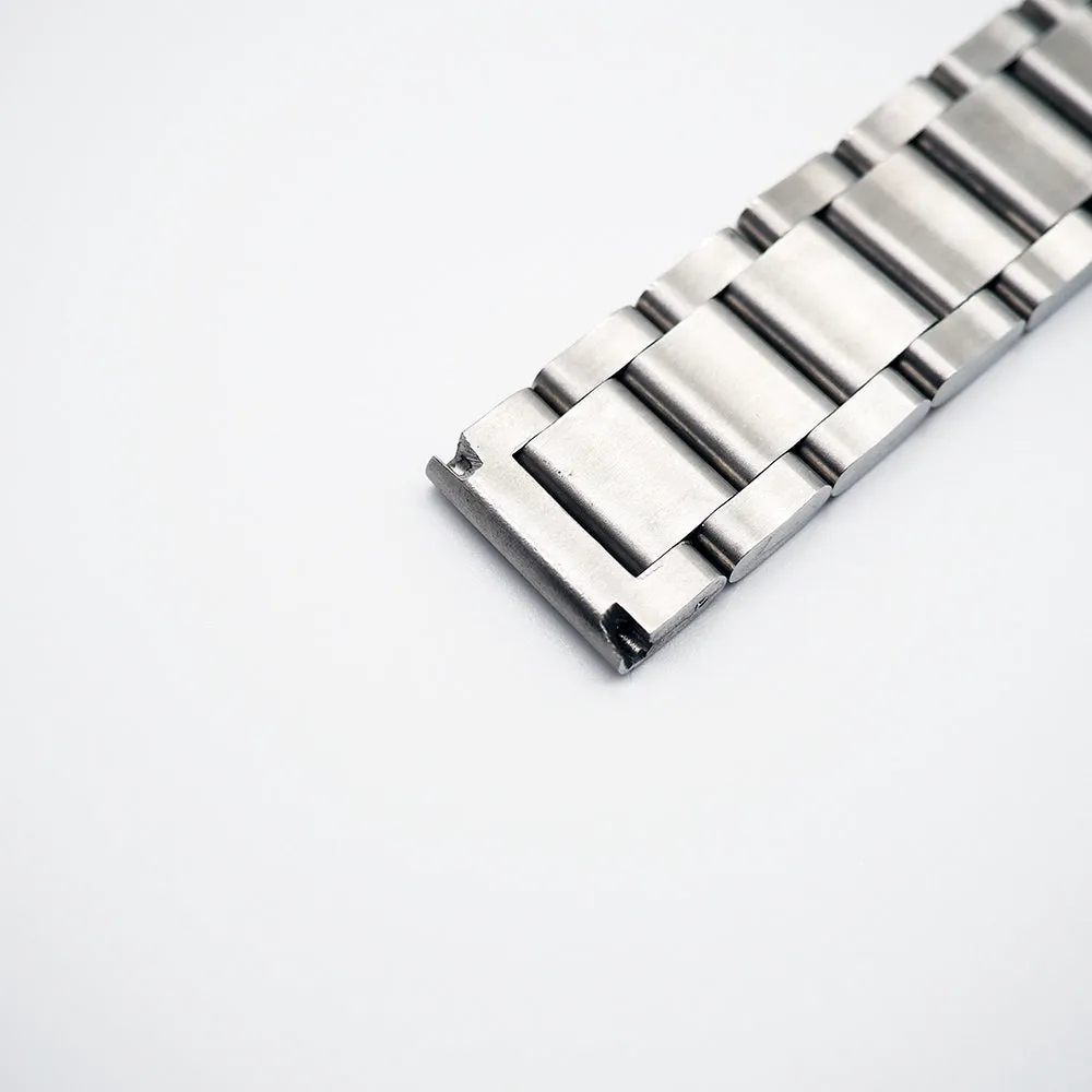 20mm, 22mm Straight End Stainless Steel Watch Strap, Model 1