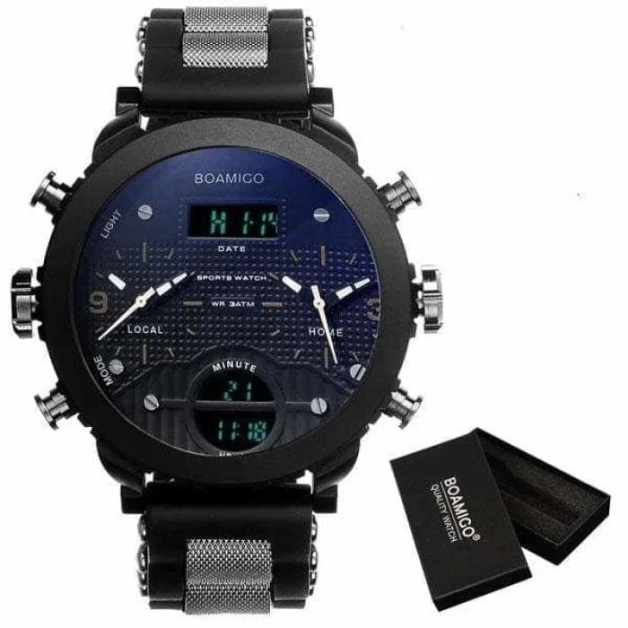3 Time Zone Military Sports Watches