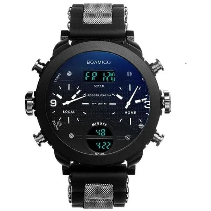 3 Time Zone Military Sports Watches