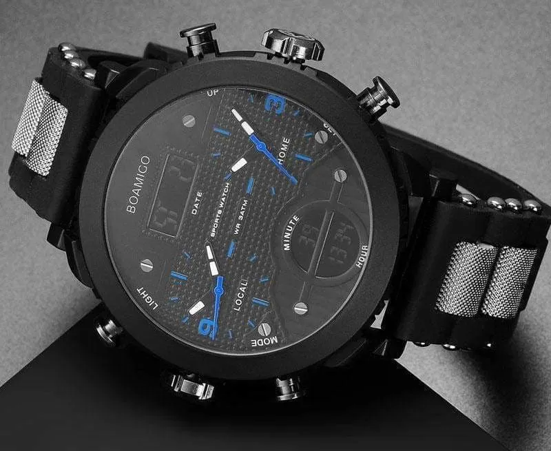 3 Time Zone Military Sports Watches