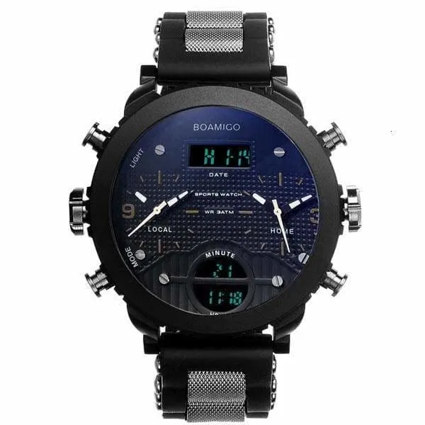 3 Time Zone Military Sports Watches