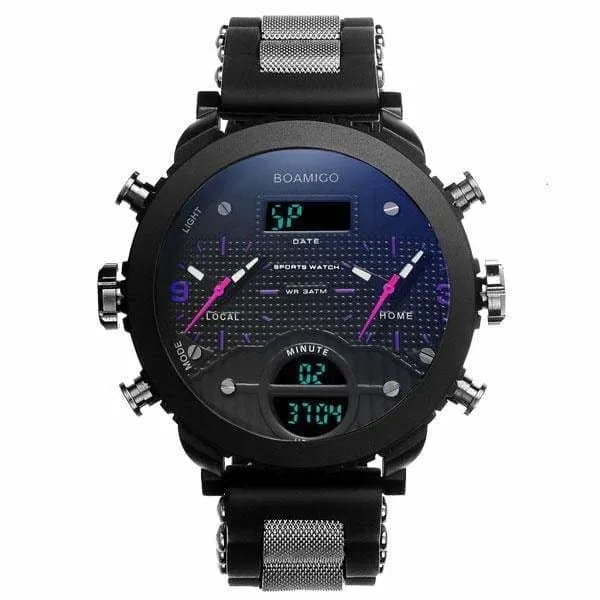 3 Time Zone Military Sports Watches