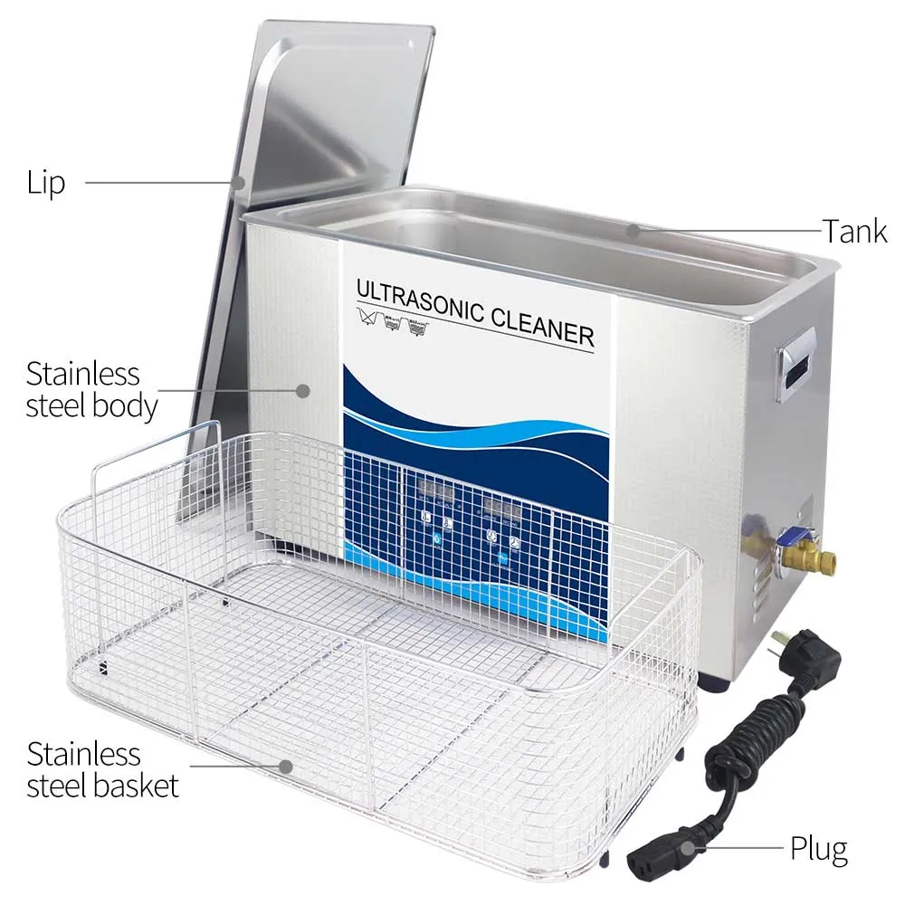 30L Digital Ultrasonic Cleaner | Jewelry & Parts Cleaning | Ultra Sonic Bath with Degas Function