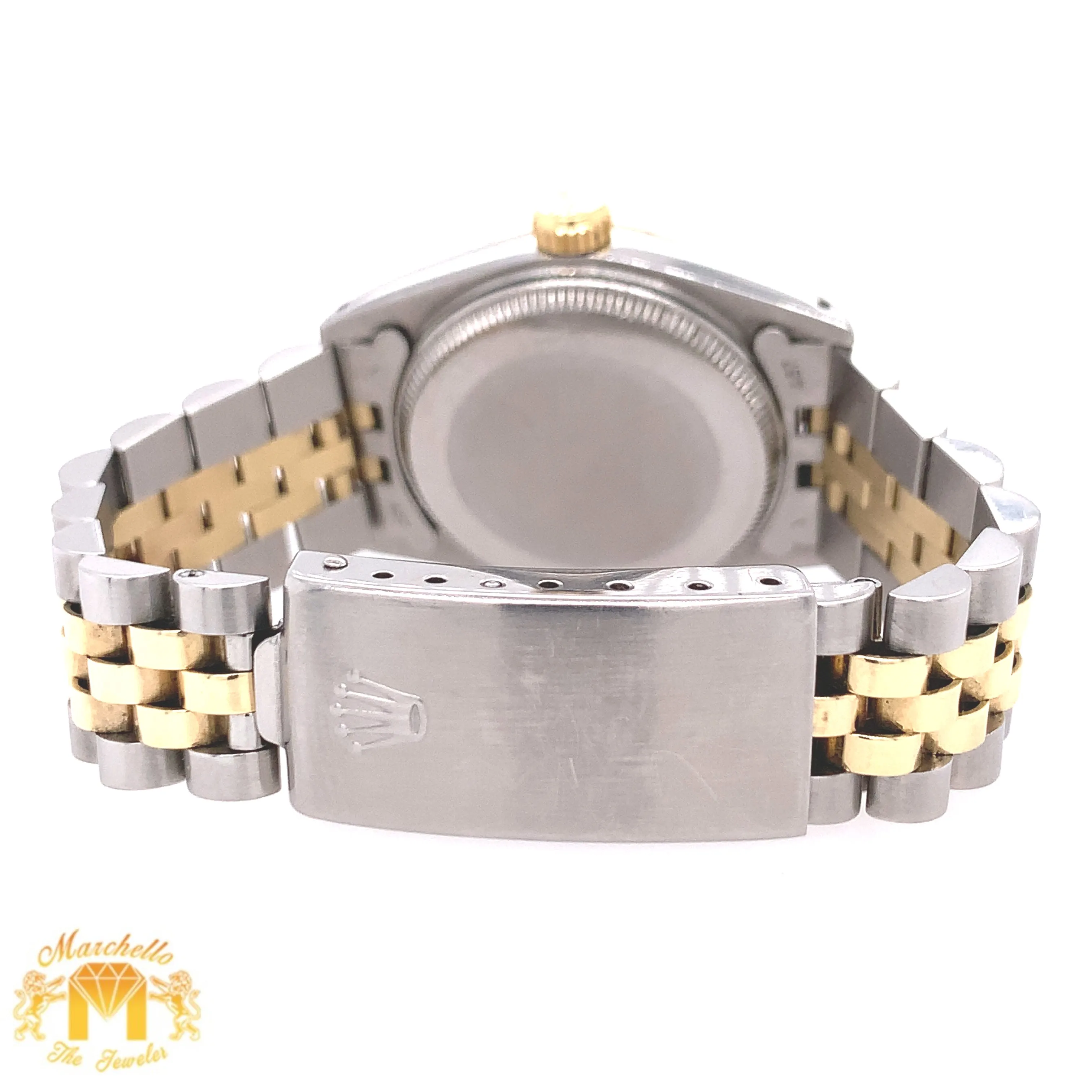 31mm Rolex Datejust Watch with Two-tone Jubilee Bracelet (non-quick set, diamond hour markers)