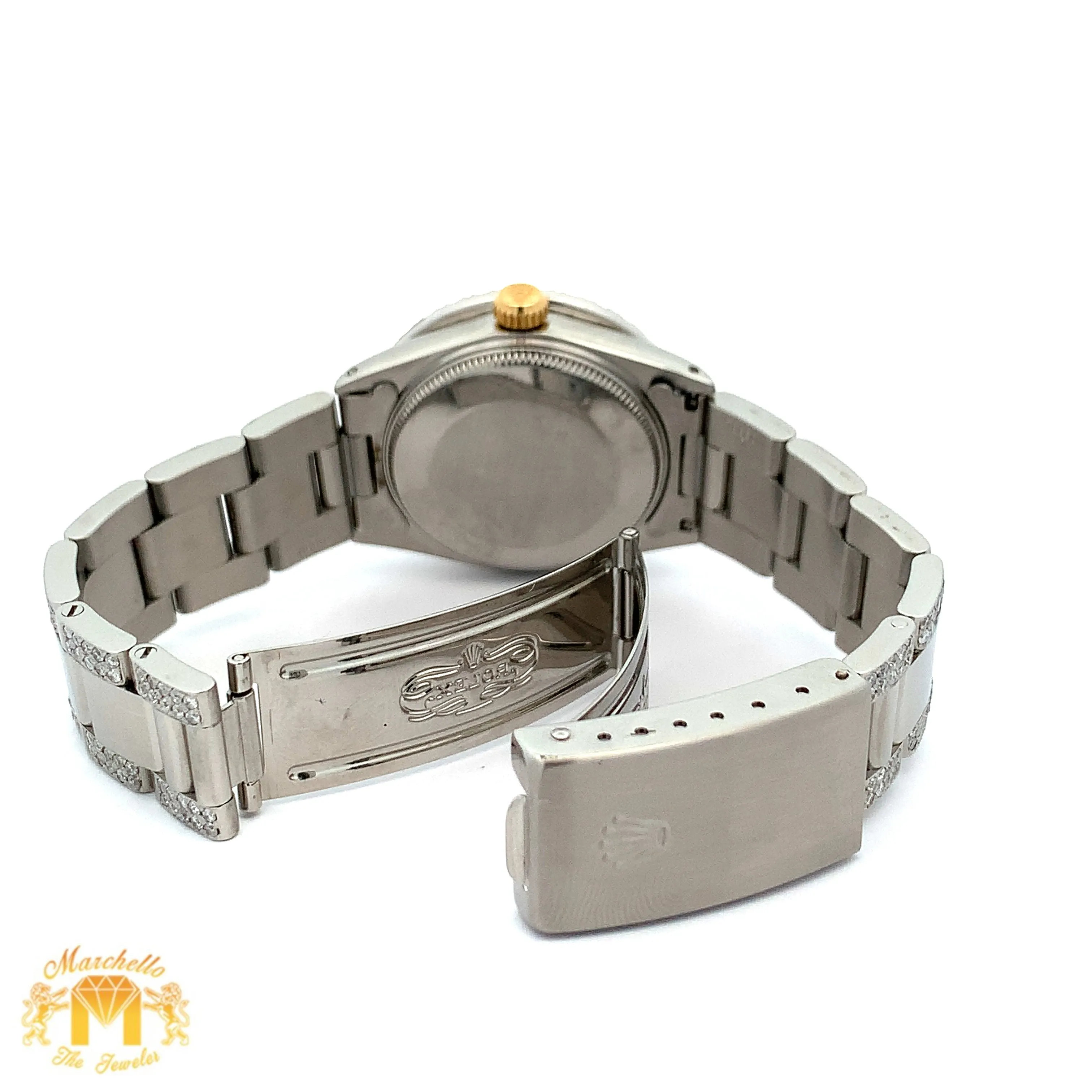 31mm Rolex Watch with Stainless Steel Oyster Diamond Bracelet
