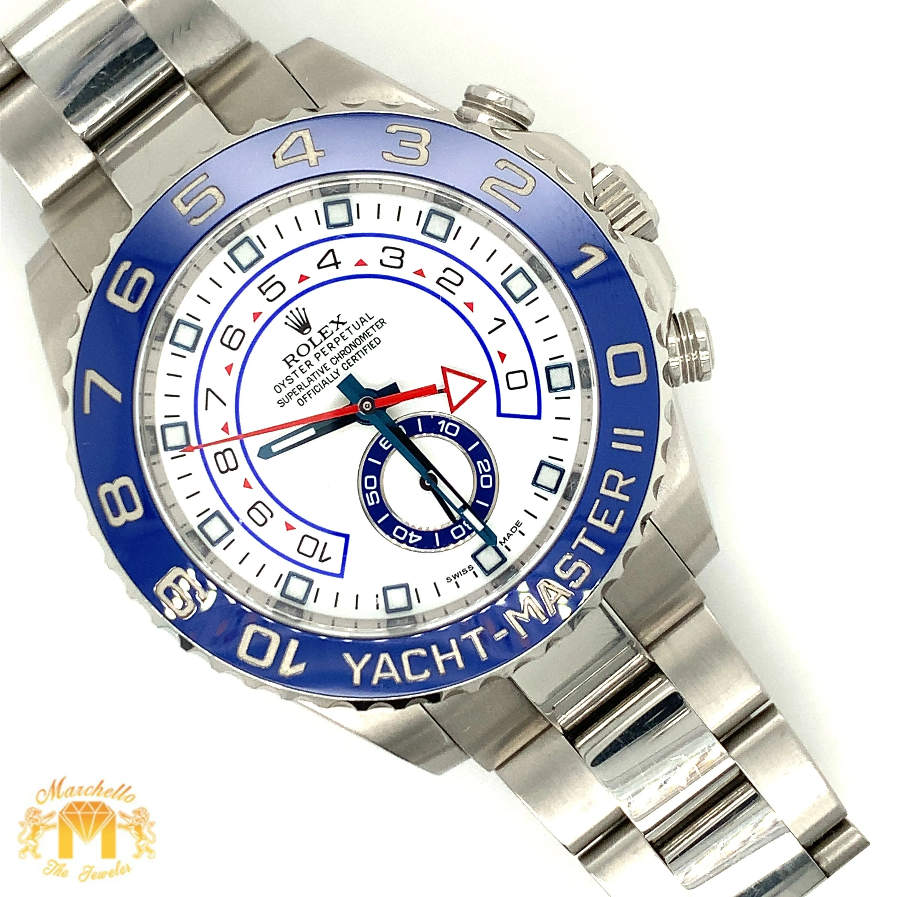 44mm Rolex Yacht Master 2 Watch with Oyster Band