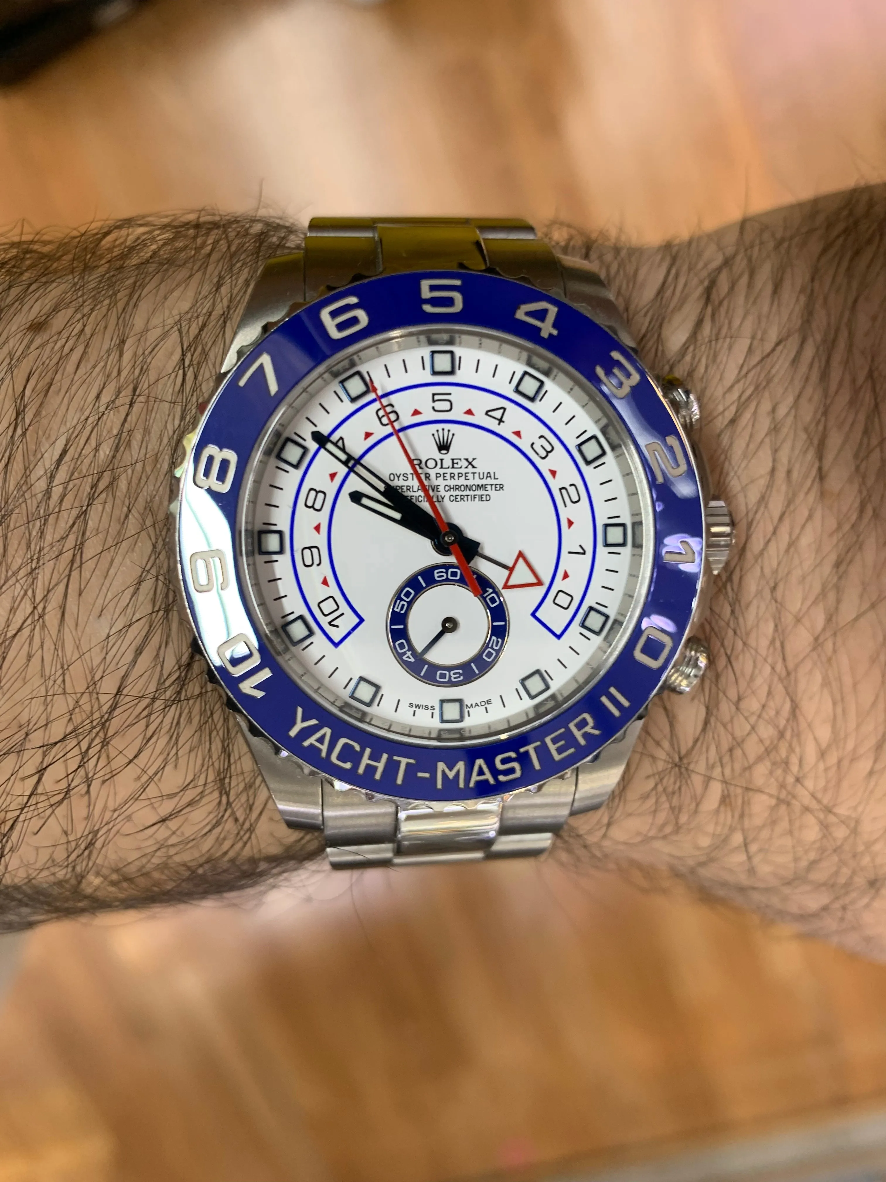 44mm Rolex Yacht Master 2 Watch with Oyster Band