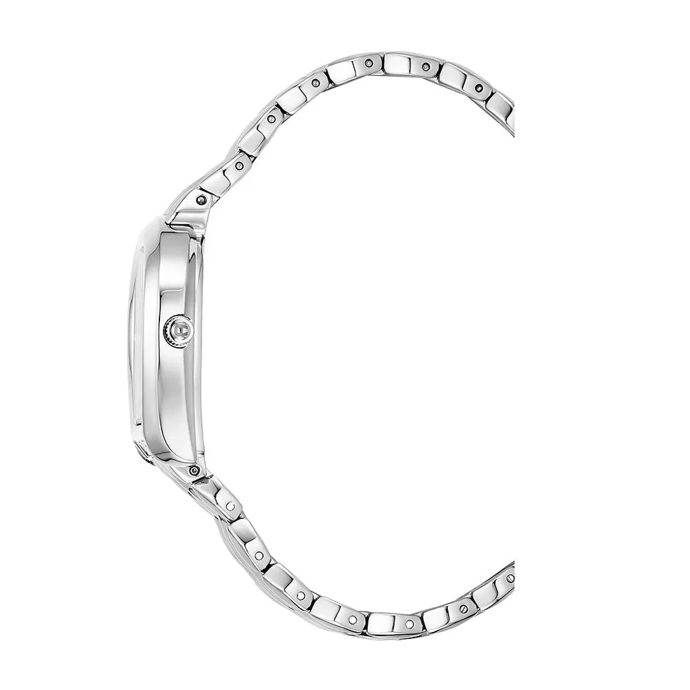 Aigner Bitonto Ladies White MOP Dial Stainless Steel Diamond Watch