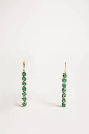 AMRAPALI LONDON | 18K YELLOW GOLD MINI RAJ EMERALD EARRINGS
