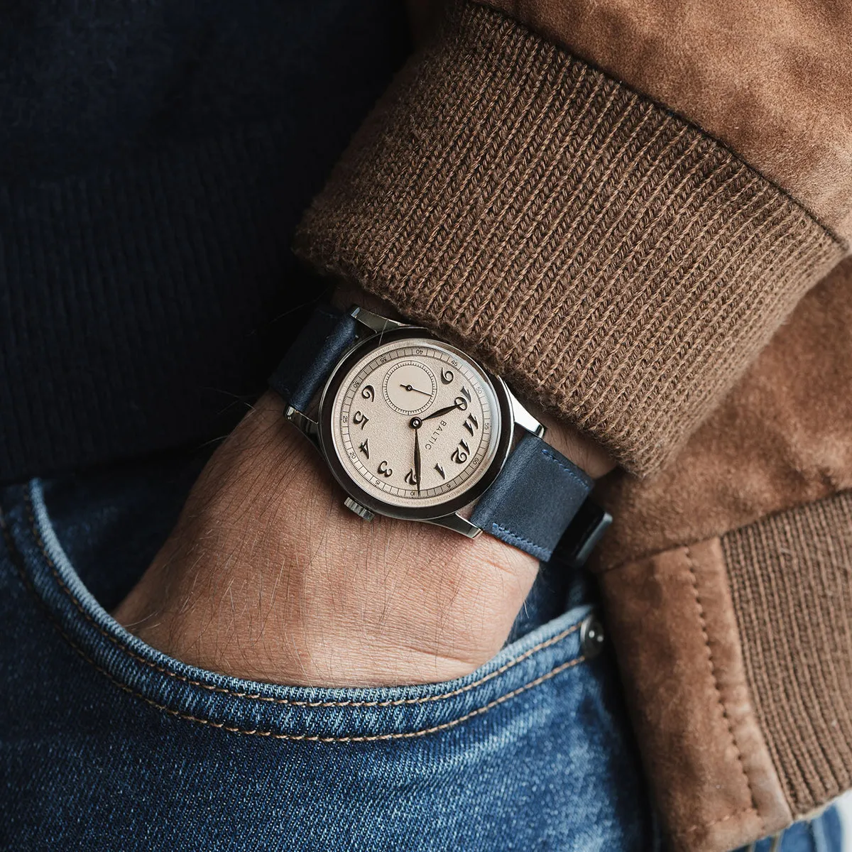 BALTIC MR CLASSIC SALMON (STITCHED NAVY BLUE)
