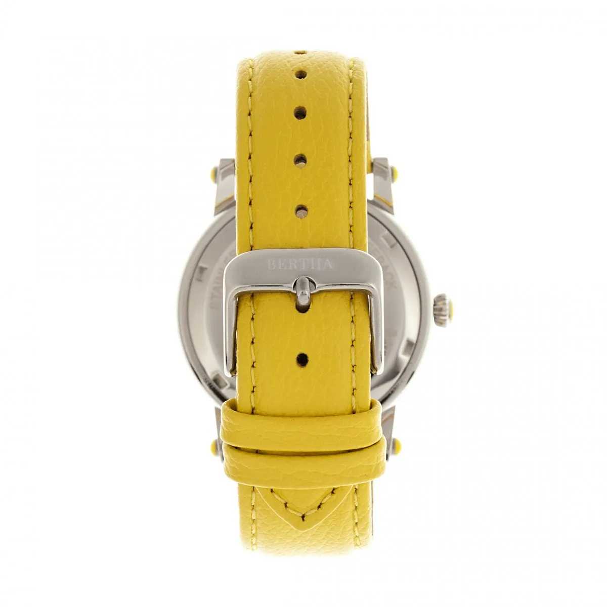 Bertha Chelsea MOP Leather-Band Ladies Watch