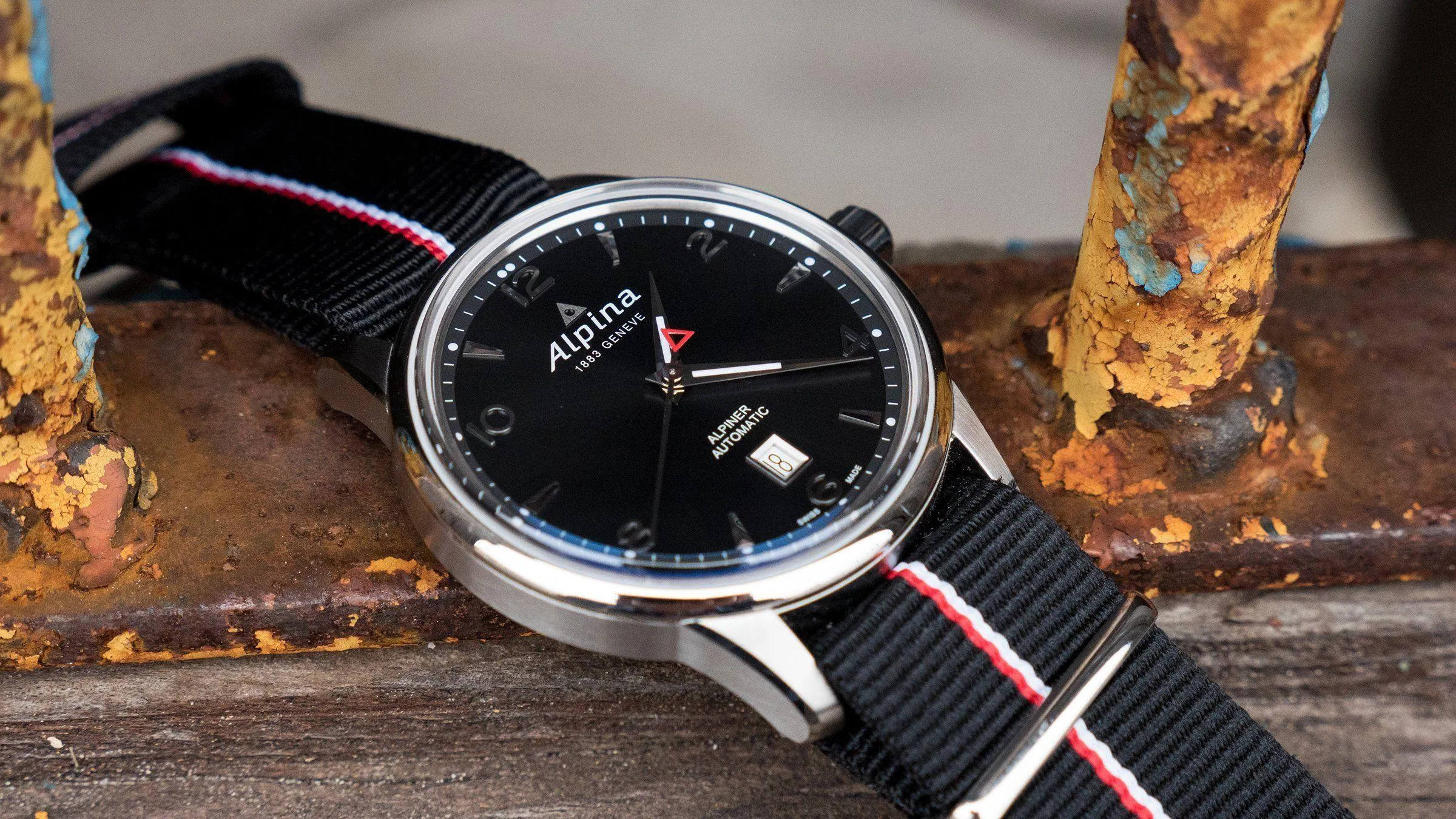 Black, Cherry & Ivory | Nylon NATO® Style by Barton Watch Bands