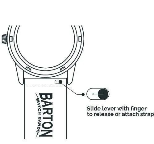 Black Top / Pumpkin Orange Bottom | Elite Silicone by Barton Watch Bands