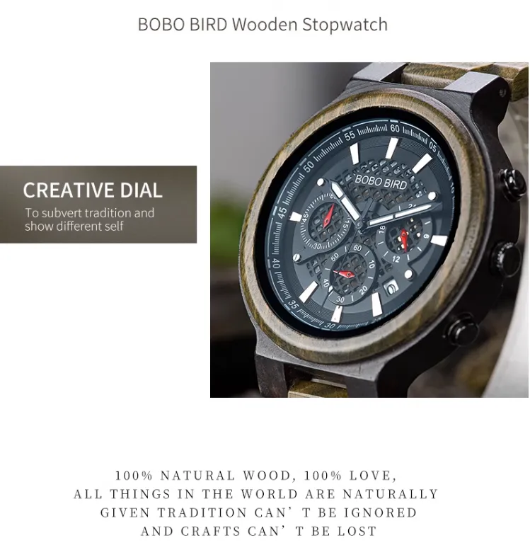 BOBO BIRD CLASSIC RETRO AESTHETICS WOODEN WATCH