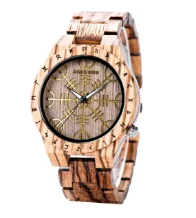 BOBO BIRD ZEBRA JAPANESE CLASSIC DESIGN WOODEN UNISEX WATCH