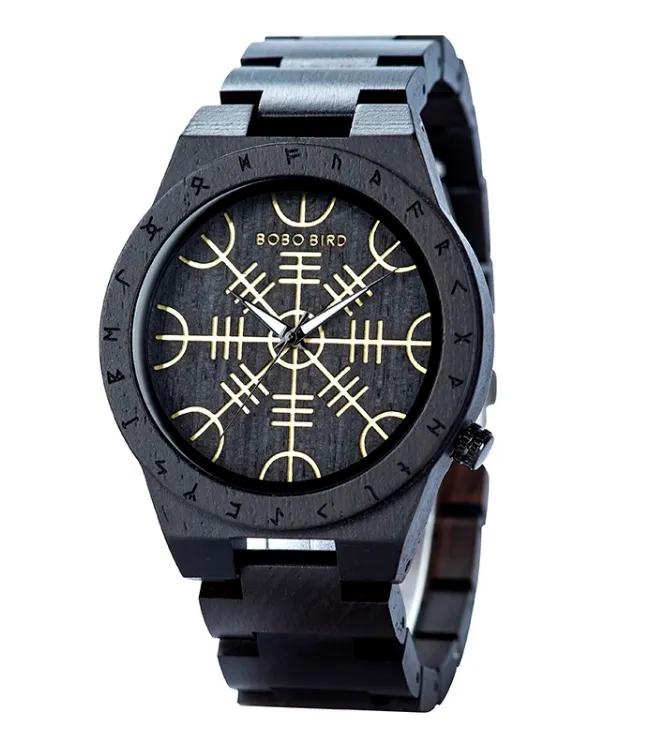 BOBO BIRD ZEBRA JAPANESE CLASSIC DESIGN WOODEN UNISEX WATCH