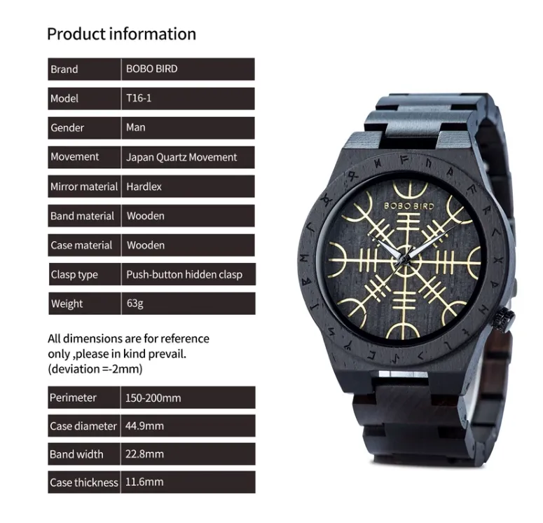 BOBO BIRD ZEBRA JAPANESE CLASSIC DESIGN WOODEN UNISEX WATCH