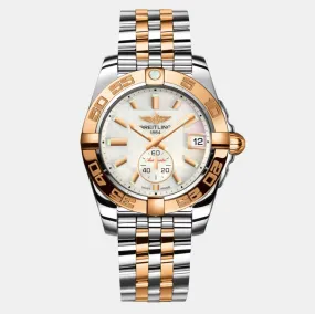 Breitling Galactic Stainless Steel & 18K Rose Gold Automatic Unisex Watch C37330121A1C1