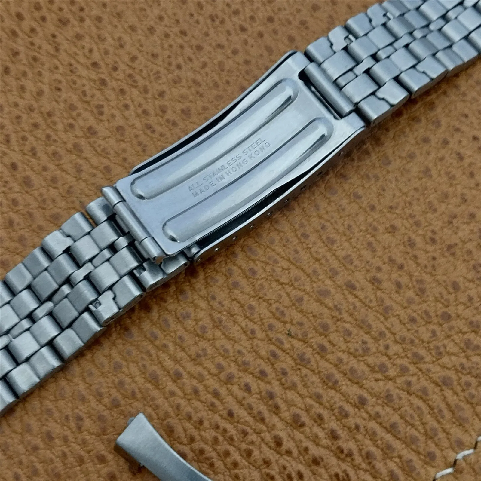 Bulova 18mm Stainless Steel Skindiver nos Unused 1970s Vintage Watch Band