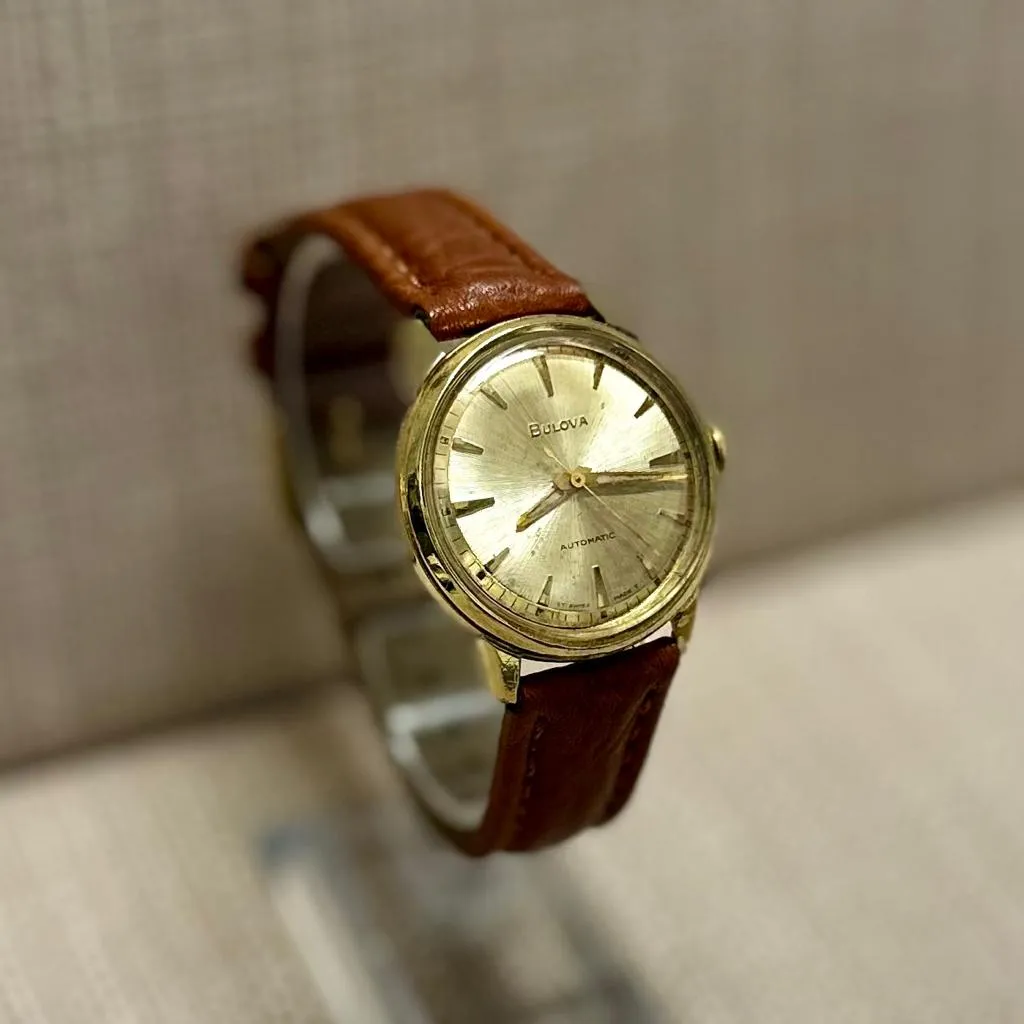 Bulova Gold Tone With Rare Sunray Dial Beautiful Men's Watch - $5K APR w/ COA!!!