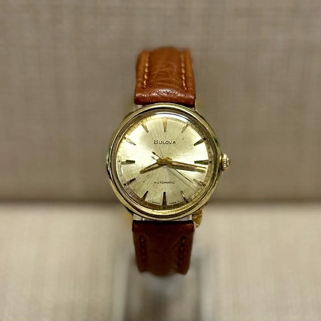 Bulova Gold Tone With Rare Sunray Dial Beautiful Men's Watch - $5K APR w/ COA!!!