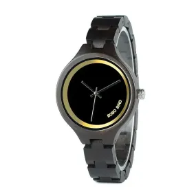 Business Casual Wooden Watches for Men, Quartz Movement, Butterfly Buckle