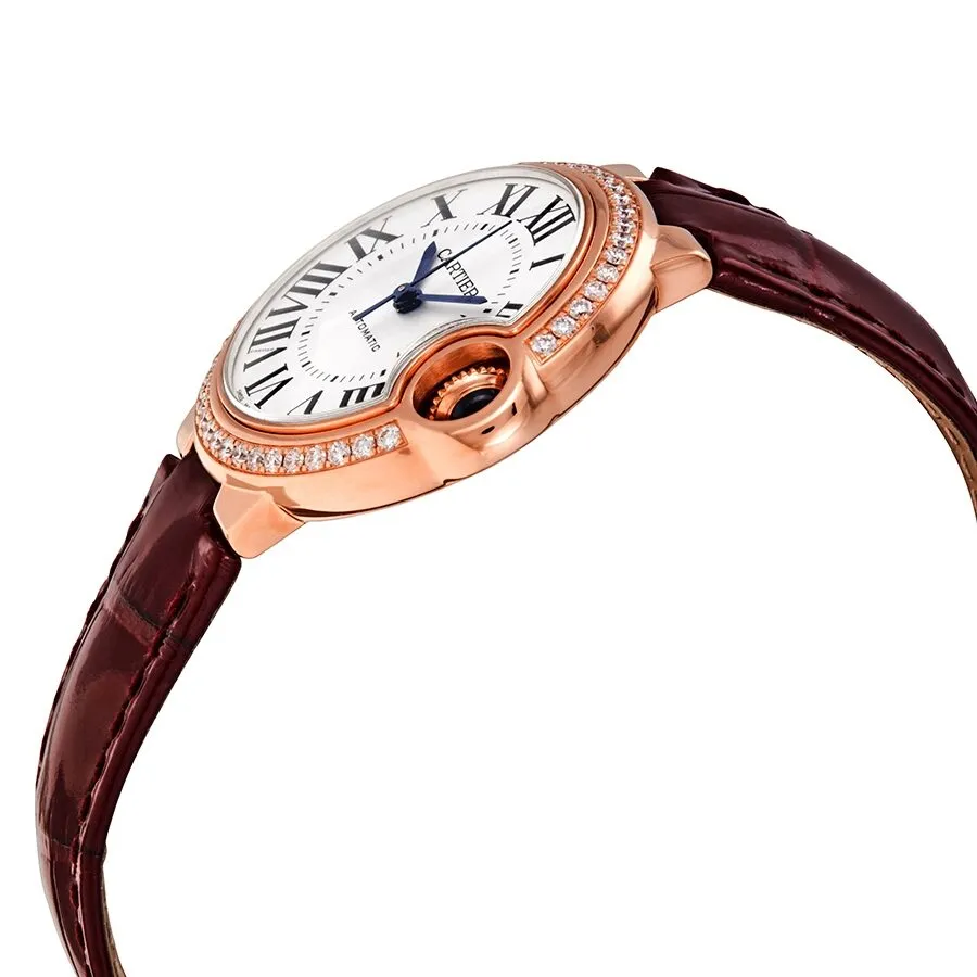 Cartier Ballon Bleu Automatic 18kt Rose Gold Diamond Ladies Watch WJBB0033