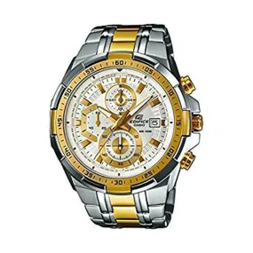 Casio Edifice Efr Gold and Silver Stainless Watch