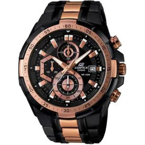 Casio Edifice Men's Watch 5345 Black & Rose Gold