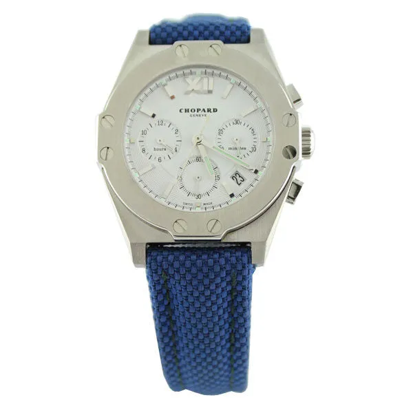 Chopard St Moritz White Dial Chronograph Ladies Watch 268386