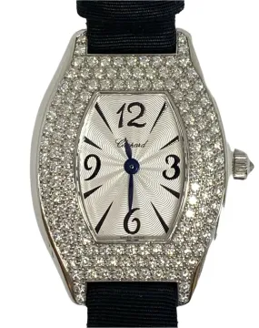 Chopard Tonneau 1.69cttw Diamond Watch in 18k White Gold