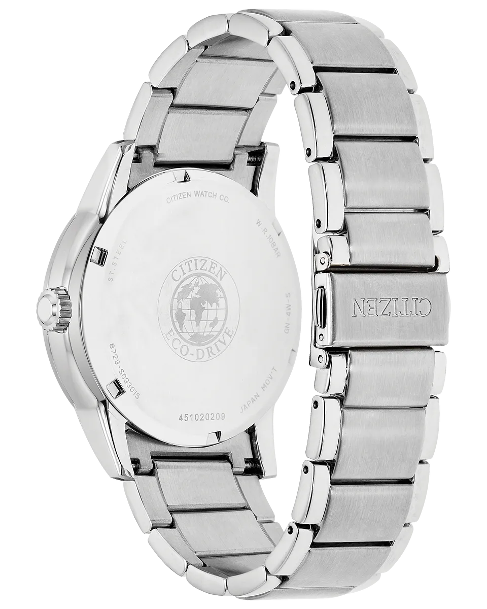 Citizen BU2010-57L Corso Eco-Drive Silver Stainless Steel Strap Men Watches