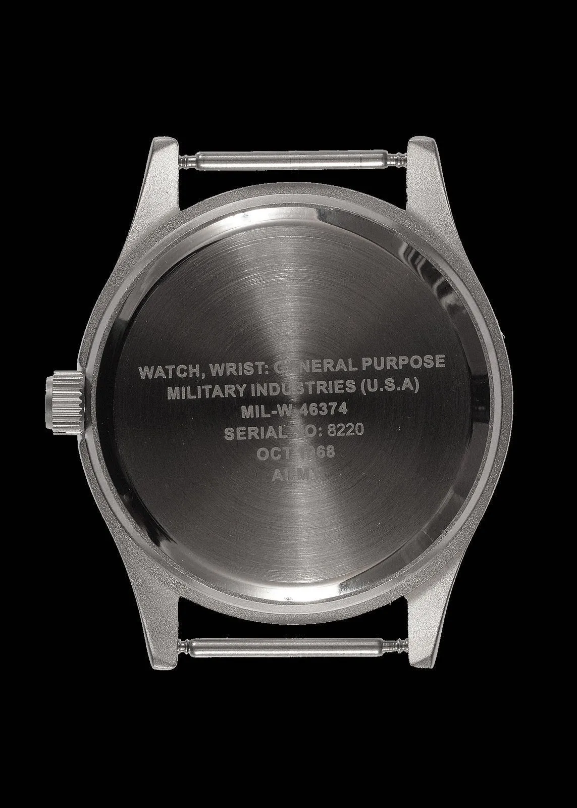 Classic 1970s - MIL-W-46374 Pattern Military Watch on a Black Military Webbing Strap