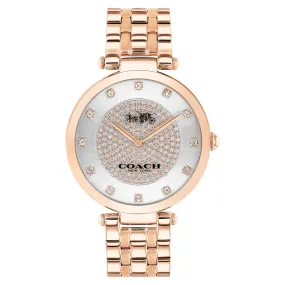 Coach Park Rose Gold Steel Silver White Dial Women's Watch - 14503735