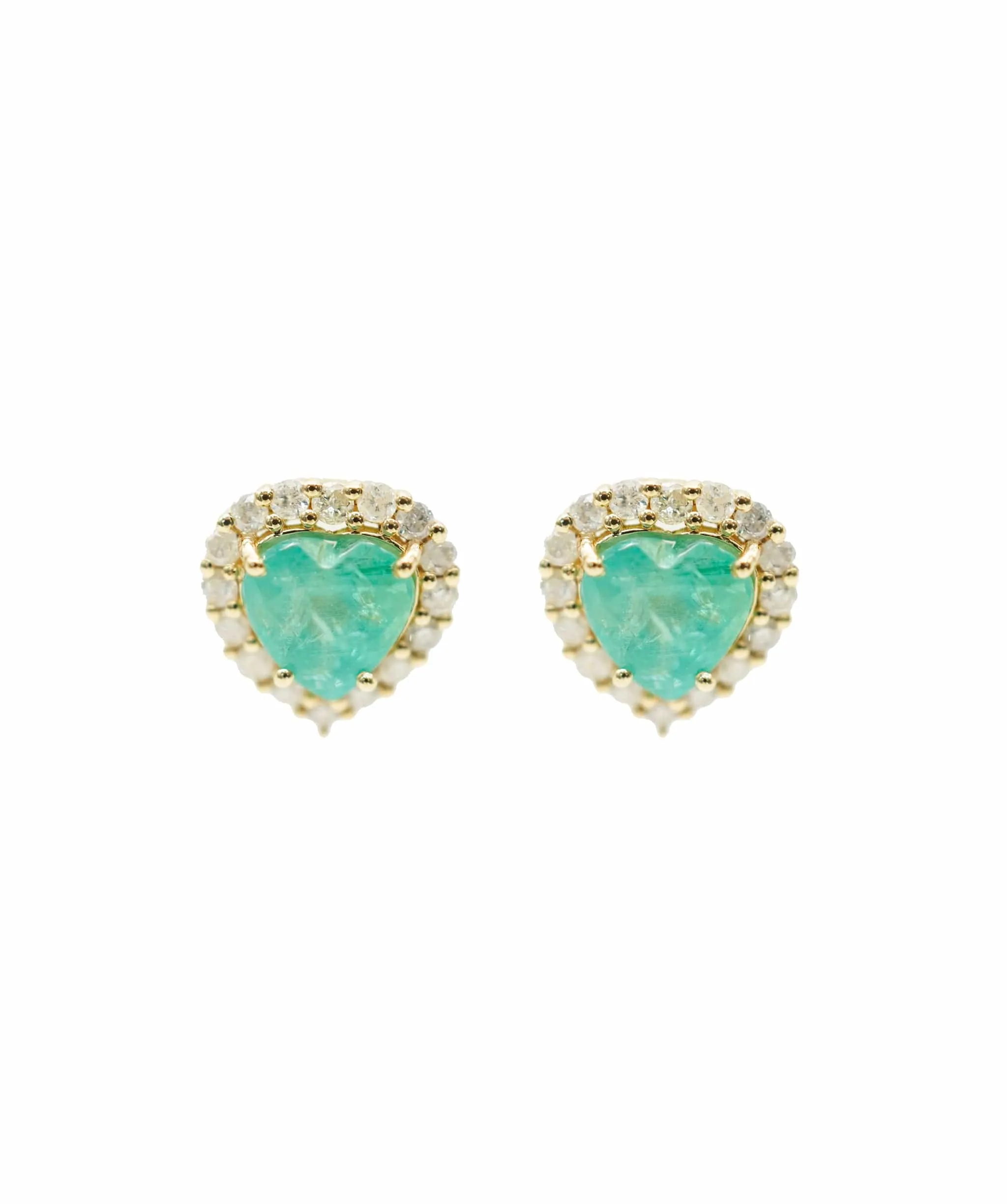 Columbian Emerald H/S Dia Set YG DXBV0004