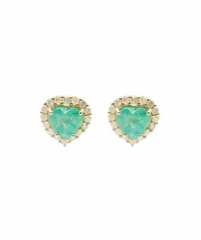 Columbian Emerald H/S Dia Set YG DXBV0004