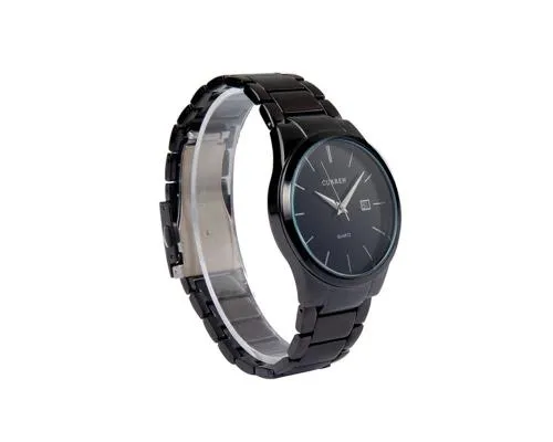 CURREN Metallic Stainless Steel Date Round Dial Men Watch